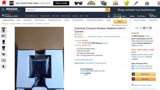 Amazon.com : ICamera2 Compact Wireless Weather Proof IP Camera ...