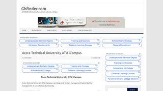 Accra Technical University ATU iCampus - Ghfinder.com