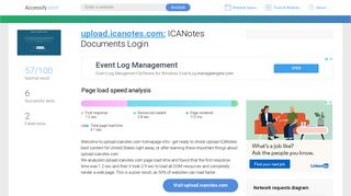 Access upload.icanotes.com. ICANotes Documents Login