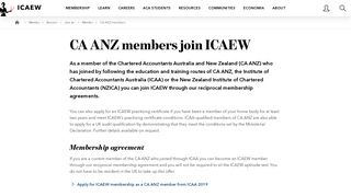 CA ANZ members join ICAEW | ICAEW