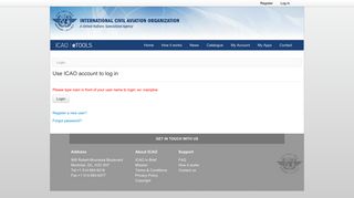 Log in - ICAO