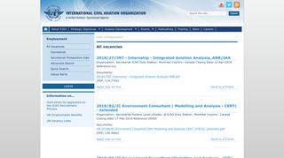 All vacancies - the ICAO Employment Site