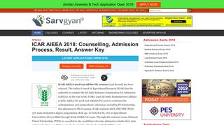ICAR AIEEA 2018: Counselling, Admission Process, Result, Answer Key