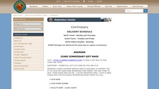 Commissary - Clark County