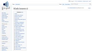 ICarly (season 1) - Wikiquote