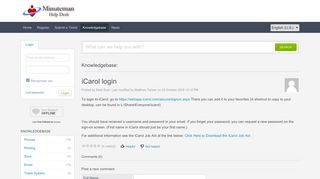 iCarol login - Powered by Kayako Help Desk Software