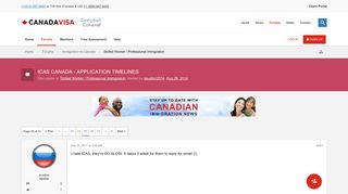 ICAS CANADA - APPLICATION TIMELINES | Page 25 - Canadavisa.com