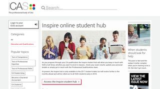 Inspire online student hub | Education and Qualifications | ICAS