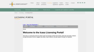 Licensing Portal — Independent Communications Authority of ... - Icasa