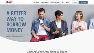 Instant Cash Advance in Canada and Flexpay Loans | iCASH