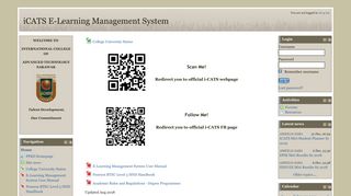 iCATS E-Learning Management System