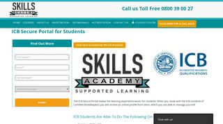 ICB Secure Portal for students studying via home study  Skills ...