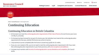 Continuing Education - Insurance Council of British Columbia