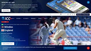 Live Cricket Scores & News International Cricket Council