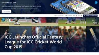 ICC Launches Official Fantasy League for ICC Cricket World Cup 2015
