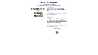 North Fork Research - Shopper Sign Up