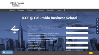 International Certificate in Corporate Finance (ICCF) by Columbia ...