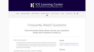 Login Help — ICE Learning Center
