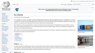 Ice shanty - Wikipedia