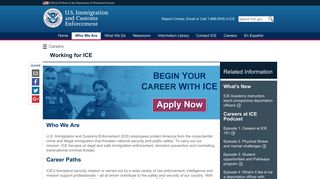 Working for ICE | ICE