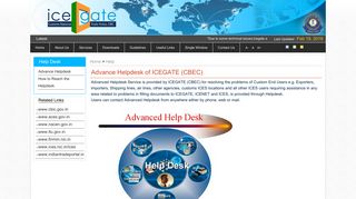 Help - IceGate : e-Commerce Portal of Central Board of Excise and ...