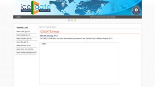 Latest News - IceGate : e-Commerce Portal of Central Board of Excise ...