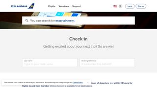 Online Check-in | Icelandair