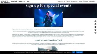 sign up for special events - Iceland Airwaves