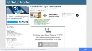 How to Login to the ice.net R-90 - SetupRouter