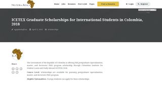 ICETEX Graduate Scholarships for International Students in Colombia ...