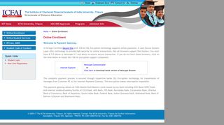 The ICFAI University Programs : Distance Learning Programs