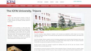 ICFAI University, Tripura | Full-time Campus Programs | Distance ...