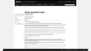 Cool Solutions: iChain Automatic Login - Novell