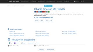 Ichamp birla sun life Results For Websites Listing - SiteLinks.Info