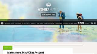 How to Make a free .Mac/iChat Account « Software Tips :: WonderHowTo