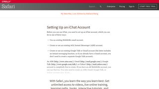Setting Up an iChat Account - My New Mac, Lion Edition [Book]