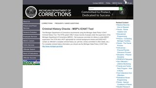 Criminal History Checks - MSP's ICHAT Tool - State of Michigan