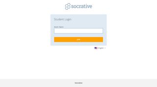 Student Login - Socrative