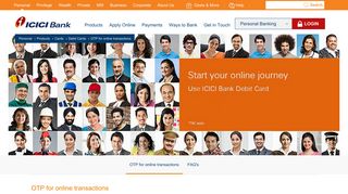 OTP for online transactions – ICICIBank