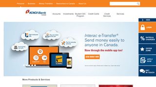 ICICI Bank Canada: Money Transfer, Financial Services & Personal ...