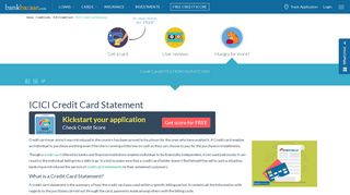 ICICI Credit Card Statement,View ICICI Bank e-statement - BankBazaar
