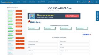 ICICI Bank IFSC Code - BankBazaar