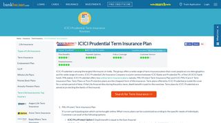 ICICI Prudential Term Insurance Plans - Check Details Online