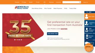 Money Transfer to India | Send Money Online to India - ICICI Bank