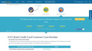 ICICI Bank Credit Card Customer Care [1800 200 3344]|Toll 24*7 FREE