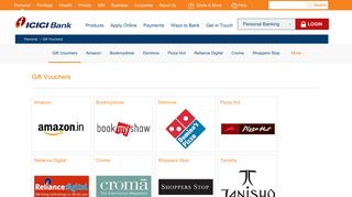 Gift Vouchers, Shopping Vouchers, Gift Cards, e-Gift ... - ICICI Bank
