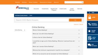 ICICI Bank Answers | Online Banking