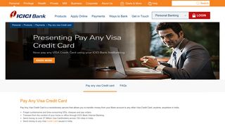 Pay Any Visa Credit Card - ICICI Bank