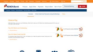 Credit Card Payment Online, Pay Credit Card Bills ... - ICICI Bank