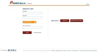 Login - ICICI Bank: Careers